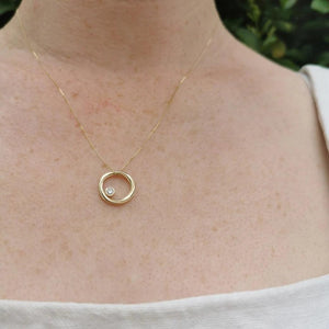 Stunning 9ct Yellow Gold Diamond Twist Pendant & Earrings Set - Exquisite Continuum Design Jewelry for Women.