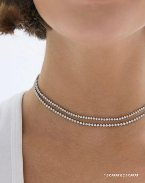 Versatile Multiway Tennis Choker & Double Wrap Bracelet Set.