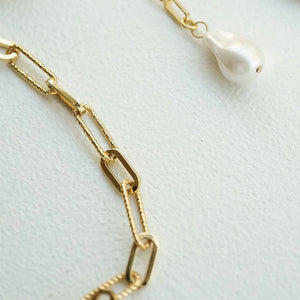 Polly Paperclip Chain Bracelet 18Ct Gold Plate
