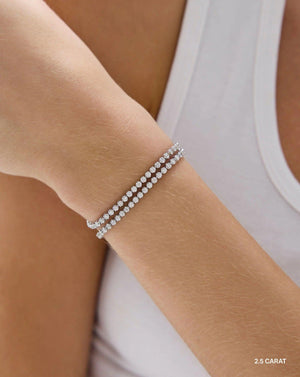 Versatile Multiway Tennis Choker & Double Wrap Bracelet Set.