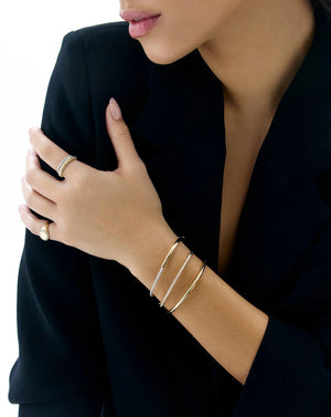 Timeless Elegance: Classic Diamond Bangle.
