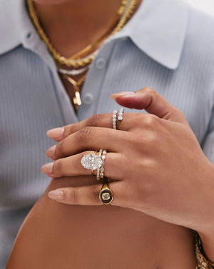 Exquisite 6.07 Carat Oval Lab Diamond in Whisper Thin® Setting.