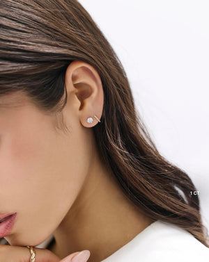 Elevate Your Elegance with Round Lab Diamond Studs.
