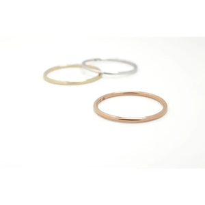 10K Gold Stacker Ring/ Stacking Rings / Dainty Rings / Layering Rings / Stackable Rings / Thin Gold Bands / Thin Band / Delicate Minimalist