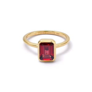 Birthstone Ring 18Ct Gold Plate