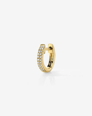 Delicate Double Row Huggie Earrings.
