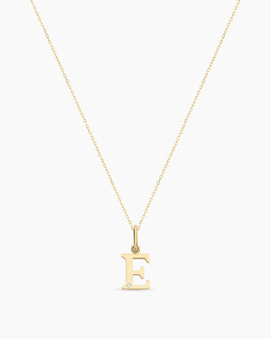 Diamond Vintage Alphabet Charm Necklace