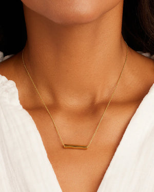 Bar Adjustable Necklace (Gold) NikNenz™ Premium Gold & Diamonds