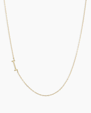 14K Gold Alphabet Necklace NikNenz™ Premium Gold & Diamonds