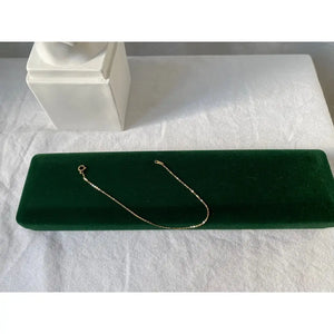 14Ct Solid Gold Plain Chain Bracelet