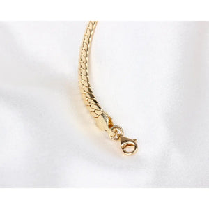 14K Gold 5MM Cuban Link Bracelet, Curb Chain Bracelet, Bold Link Chunky Vintage Chain Anklet, Men Women Stacking Bracelet, Gift for Her