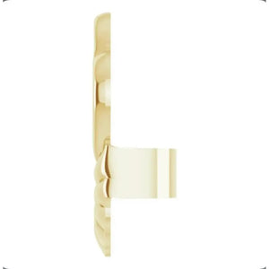 14K Gold Earring Back Lifters, Solid Gold Stabilizer Backs for Heavy Earrings.