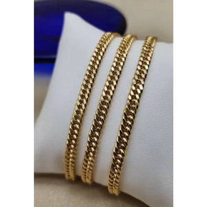 14K Gold Miami Cuban Link Chain - Handmade 5Mm Curb Chain