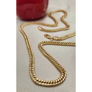 14K Gold Miami Cuban Link Chain - Handmade 5Mm Curb Chain