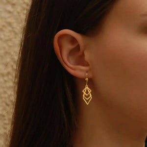 14K Solid Gold Elegant Leverback Drop Earrings – Perfect Gift for Mother's Day, Birthdays & Everyday Luxury.