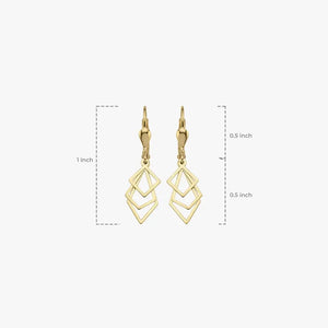 14K Solid Gold Elegant Leverback Drop Earrings – Perfect Gift for Mother's Day, Birthdays & Everyday Luxury.