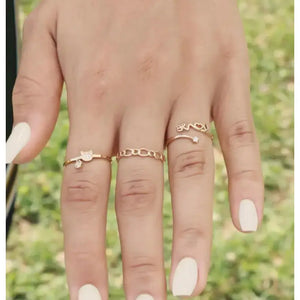 14K Yellow Gold Cute Kitty Ring – Perfect Gift for Cat Lovers Birthdays, Anniversaries & Everyday Wear.