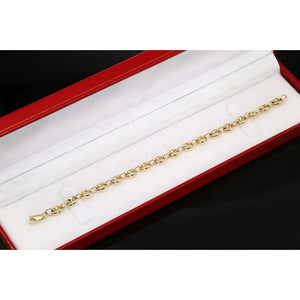 14K Yellow Gold Mariner Link Bracelet, 7.5"