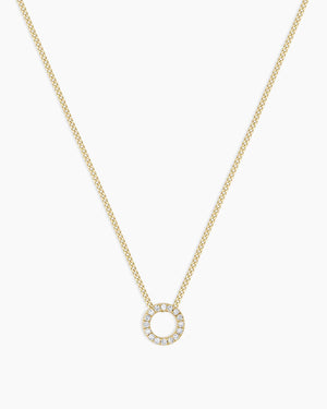 14K Diamond Alphabet Necklace