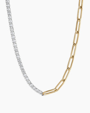 Florence Tennis Chain Necklace NikNenz™ Premium Gold & Diamonds