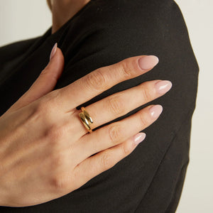Archival Crossover Ring NikNenz™ Premium Gold & Diamonds