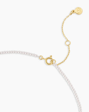 Amour Pearl Necklace NikNenz™ Premium Gold & Diamonds