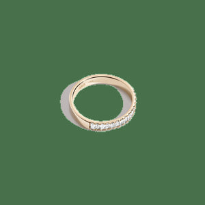 Bold Half Diamond Baguette Ring NikNenz™ Premium Gold & Diamonds