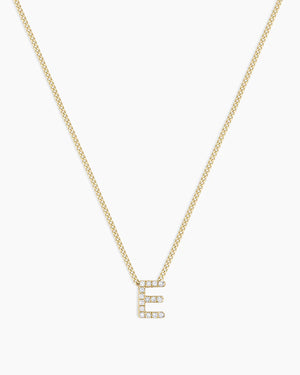 14K Diamond Alphabet Necklace