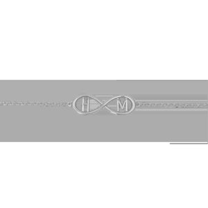 Infinity Letter Bracelet