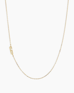 14K Gold Alphabet Necklace NikNenz™ Premium Gold & Diamonds