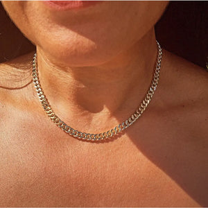 18K Gold Filled Cuban Link Chain: 6Mm Miami Curb Necklace