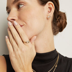Georgian Toi Et Moi Ring NikNenz™ Premium Gold & Diamonds