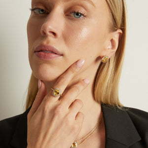 Lab Grown Yellow Canary Alexandra Ring NikNenz™ Premium Gold & Diamonds