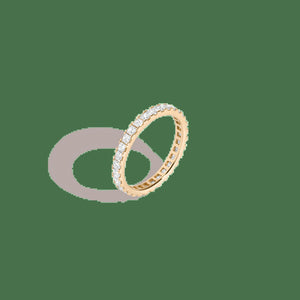 Princess Cut Lab Grown Diamond Eternity Ring NikNenz™ Premium Gold & Diamonds