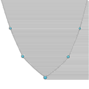 Graduating Genuine Turquoise Necklace