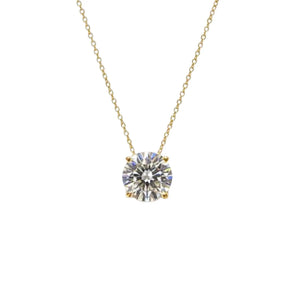 0.50 Ct Diamond Necklace, 14K Gold Lab Grown Diamond Solitaire Pendant