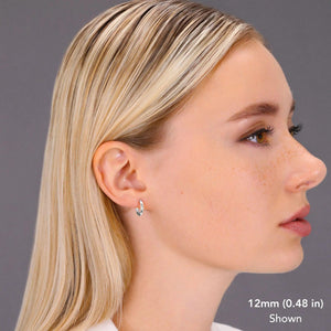 Discover Timeless Elegance with Our Handmade 10K Solid Gold Hoop Earrings - Available in White, Rose, and Yellow Gold.