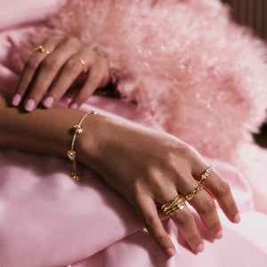 Scribble Knot Ring 18Ct Gold Plate