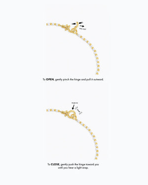 Poppy Pearl Necklace NikNenz™ Premium Gold & Diamonds