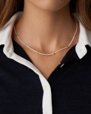 Amour Pearl Necklace NikNenz™ Premium Gold & Diamonds