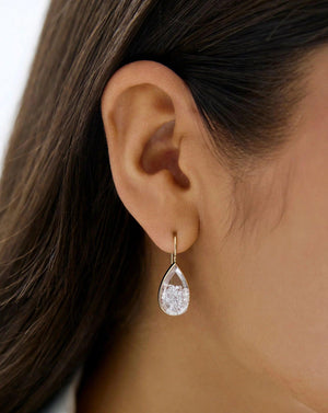 Stylish Shaker Pear Drop Earrings for Effortless Elegance.
