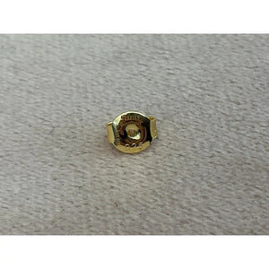 2.0 Carat Pear Cut Lab Diamond Earrings: Gold Plated Sterling Silver