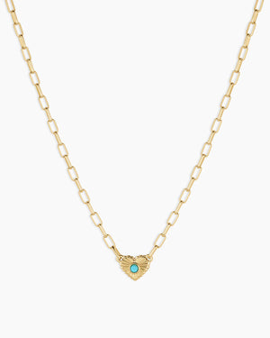 Birthstone Heart Necklace NikNenz™ Premium Gold & Diamonds