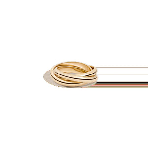 Interlocking Ring NikNenz™ Premium Gold & Diamonds