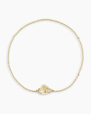 Gold Parker Heart Bracelet