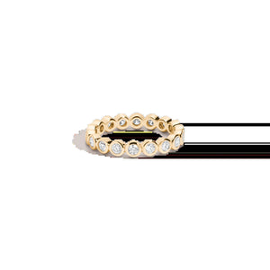 Lab Grown Diamond Bezel Eternity Ring NikNenz™ Premium Gold & Diamonds