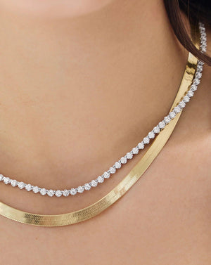 Radiant Luxe Diamond Tennis Necklace.