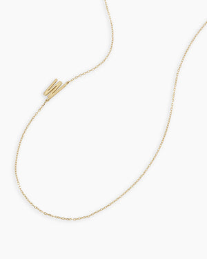 14K Gold Alphabet Necklace NikNenz™ Premium Gold & Diamonds