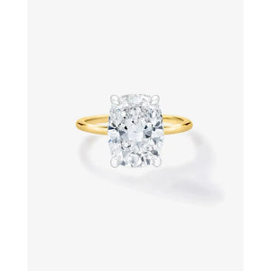 3.24 Carat Whisper Thin® Lab-Created Diamond Cushion Cut.