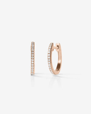 Sparkling Diamond Huggie Earrings for Effortless Elegance.